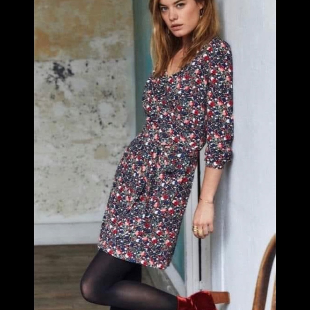 Sezane Estelle Wrap Dress size 38
